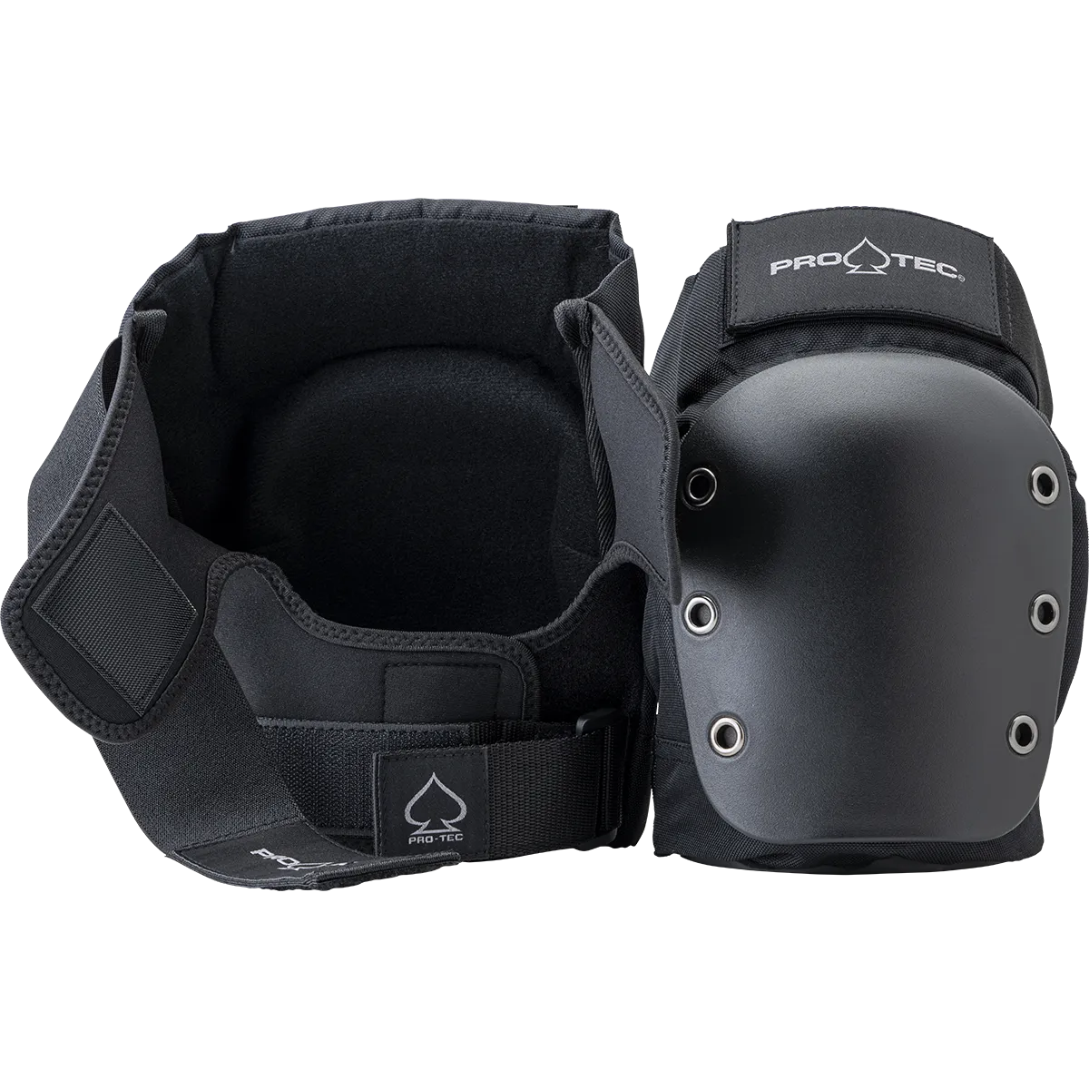 STREET KNEE PAD - OPEN BACK - BLACK
