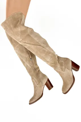 Stride On Suede Thigh High Boots