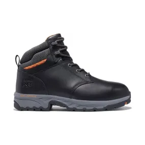 Timberland Pro Men's Band Saw 6 Inch Steel Toe Work Boot - Black Full-Grain Leather