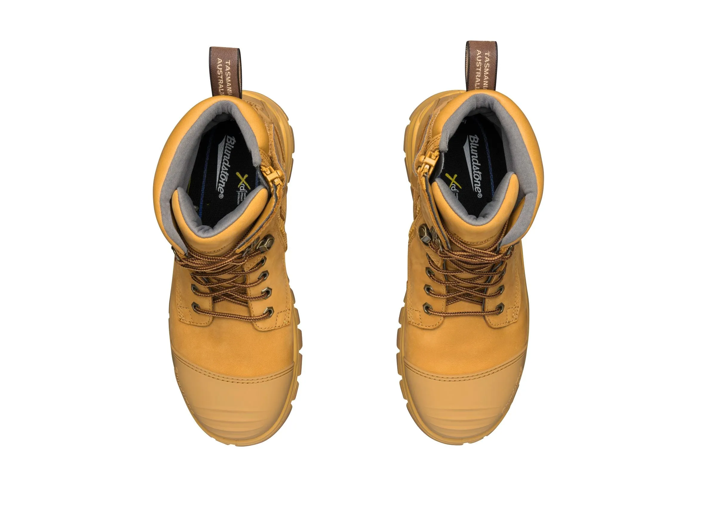Wheat Water Resistant Zip High Ankle Safety Boot