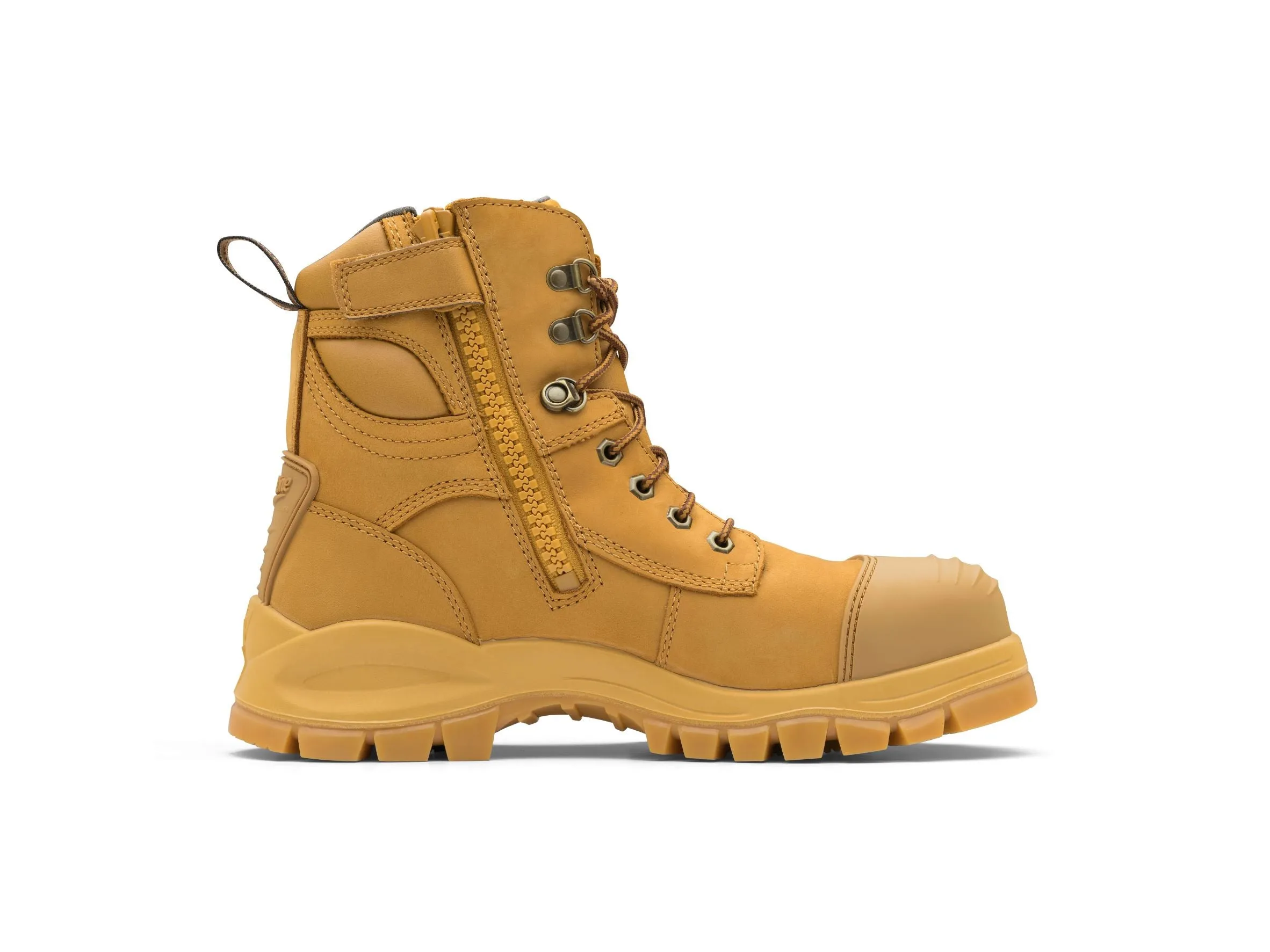 Wheat Water Resistant Zip High Ankle Safety Boot