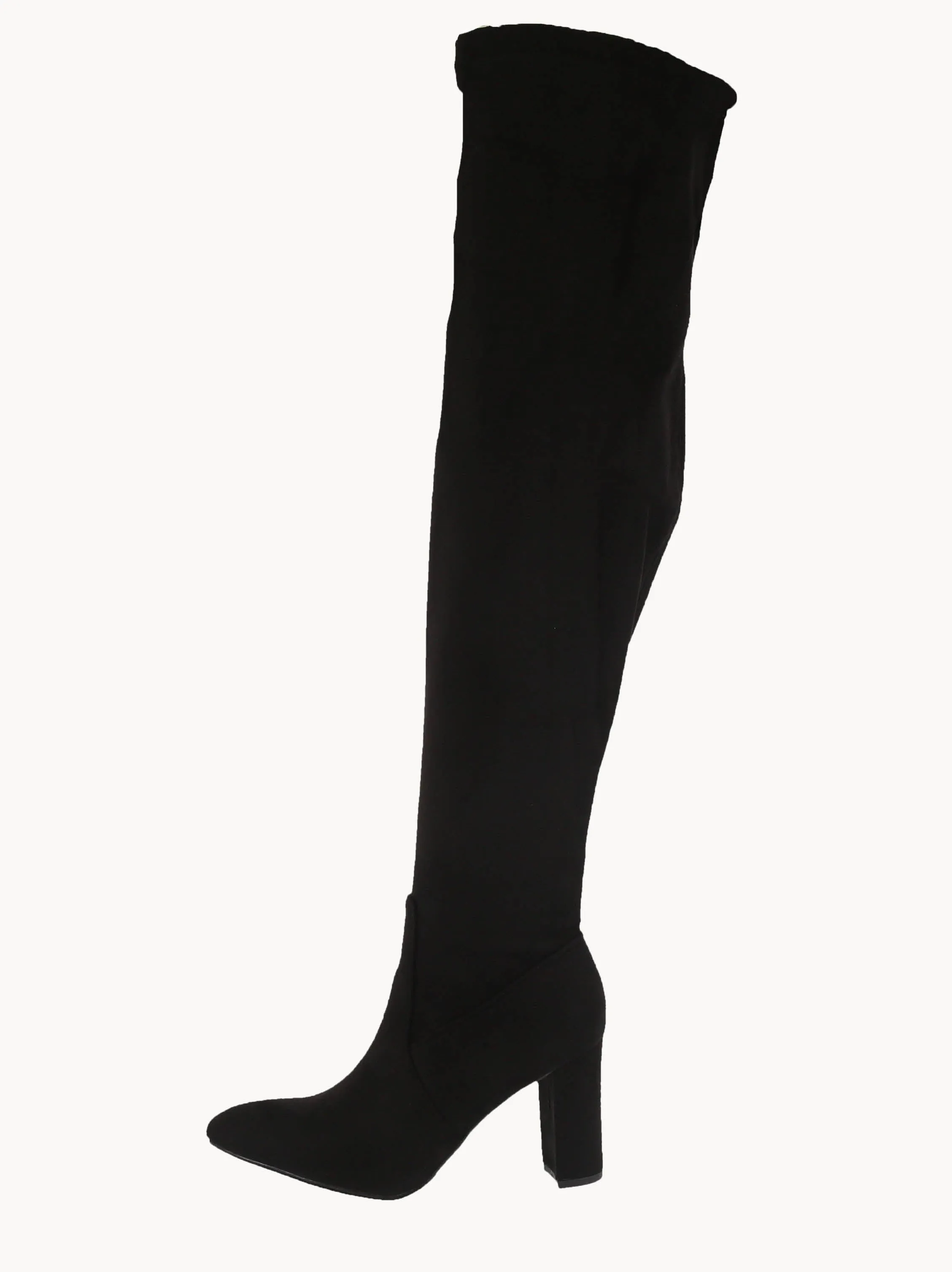 WOMAN'S SHOES BLACK SUEDE BOOTS PARIS-1