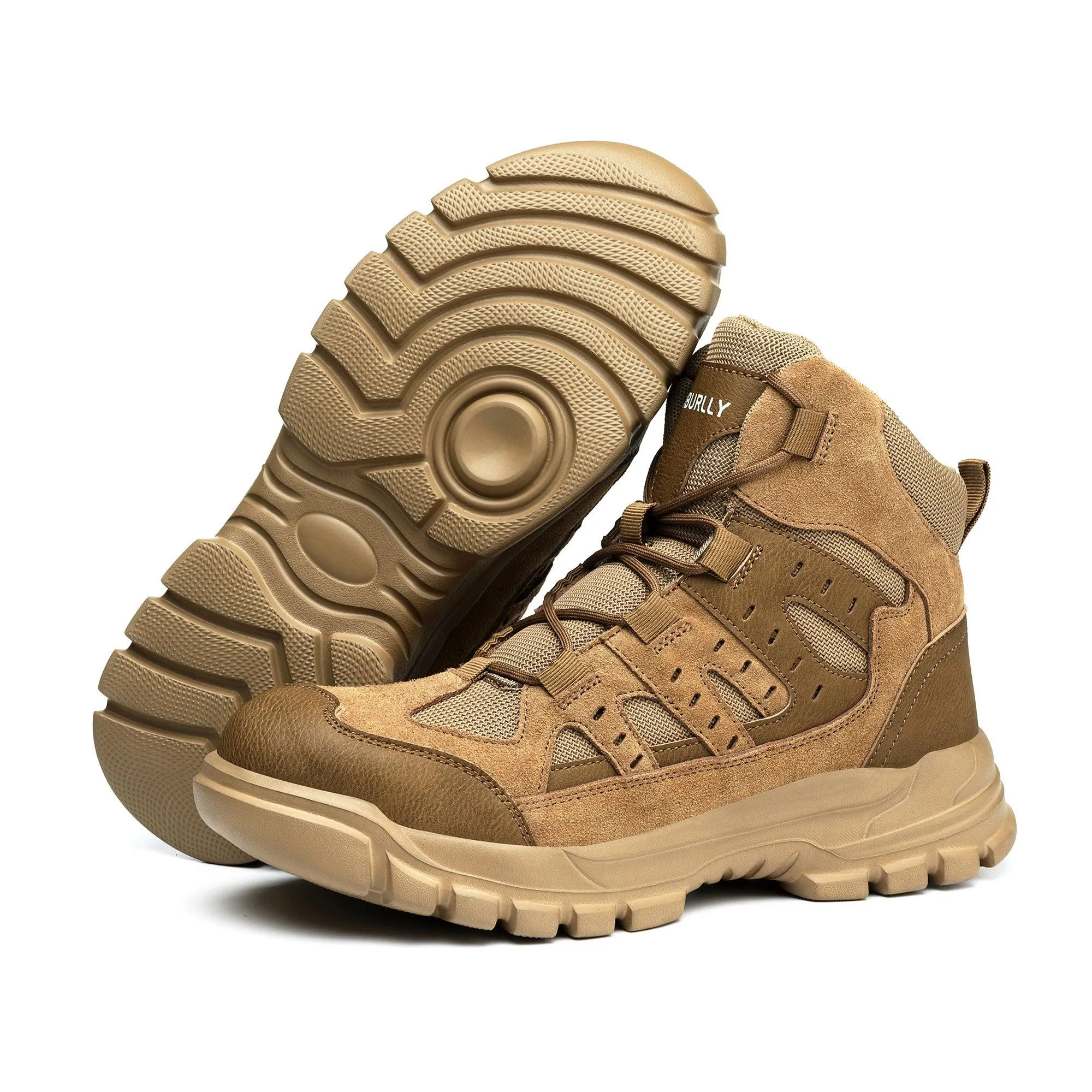 Women's Steel Toe Hiker Work Boots - Shock Absorbing | B287